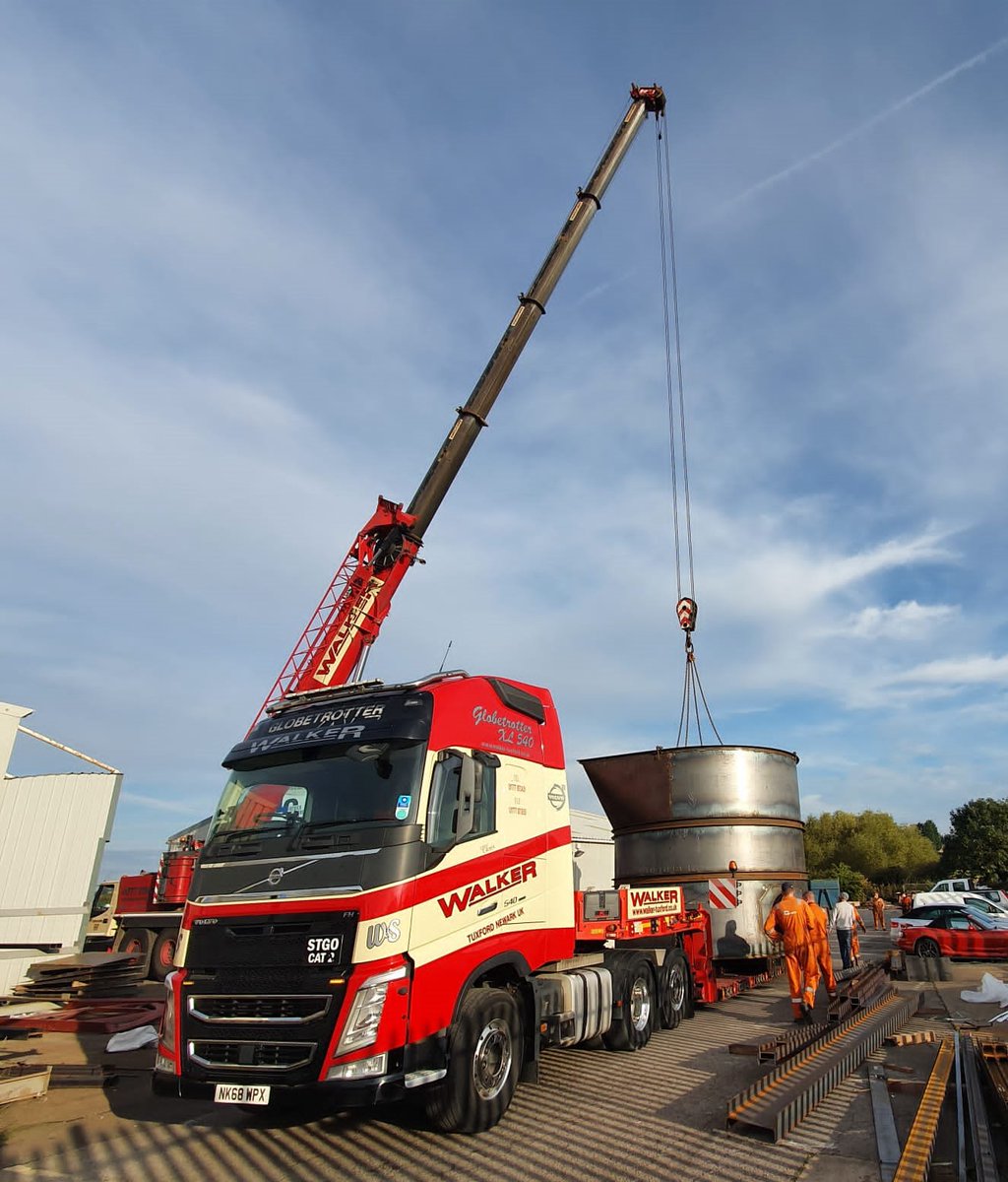 Contract Lift & Abnormal Load of Silo @Walker_Tuxford  #walkerandsonhauliersltd #heavyhaulage #abnormalloads #abnormalload #heavytorque #specialisthaulage #truckerslife #haulage #trucks #lowloader #transport #trucking #logistics #cranehire #cranes #mobilecrane #cranerental