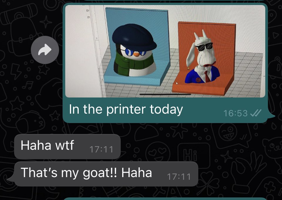 Sometimes it’s nice to surprise people with nice gestures. And I know the goat is going to a good home :) 😆 #fuckingoat #goat