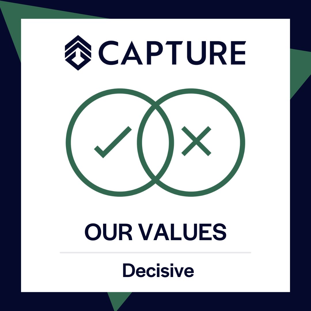 Finishing off our  values series with our third and final value: decisive. When developing solutions for scale, quality and accuracy are upheld at the highest level. As an output of our focus on supporting the community, we act decisively in order to deliver meaningful impact.