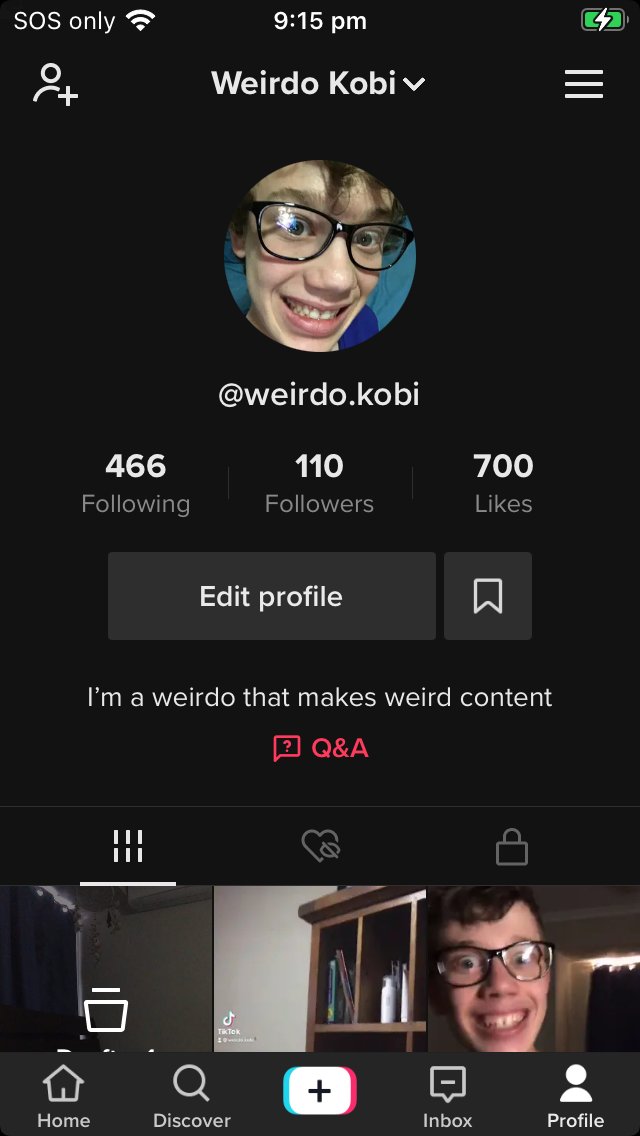 Thehelmet_boy's tweet photo. @TikTokSupport my TikTok account @weirdo.kobi got wrongfully banned. I didn’t even broke any community guidelines or did anything wrong. Can you please get my account unbanned? https://t.co/ViDCWB8KoK