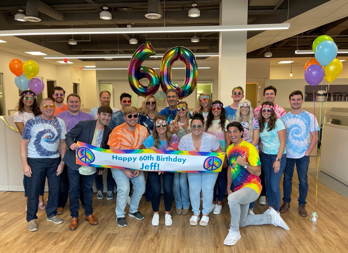 Four_Inc's tweet photo. Please join us in wishing our groovy CEO, Jeff Nolan a Happy 60th Birthday!!!! #FOURunate #fourinc #happybirthdaywishes https://t.co/ivsNGb3bDl