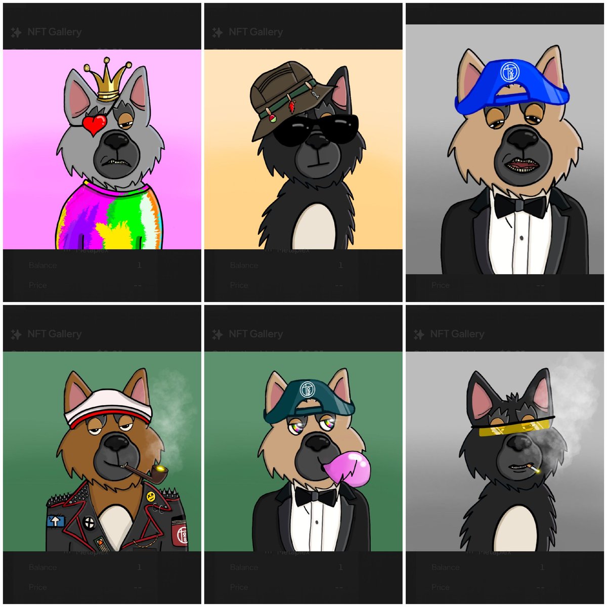 cosmosakas's tweet photo. @CozomoMedici #dogsontheblock is a fun project trippy art, active devs, great community and although not hounds still cool doggs https://t.co/vu0rTRHqxK