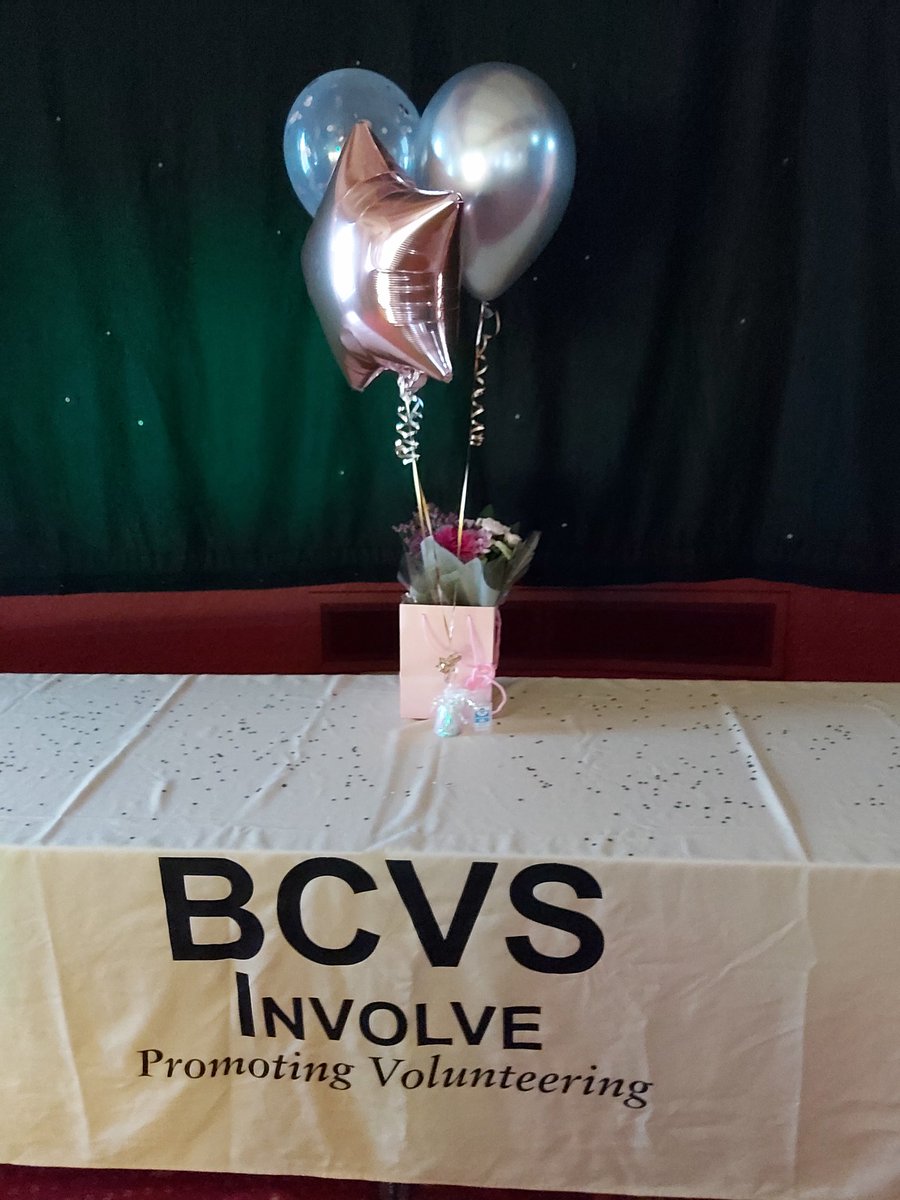 BCVSINVOLVE's tweet photo. Annie, Volunteer Coordinator all ready at Retford Town Hall for our volunteer celebration evening https://t.co/jDKPzfOyOS