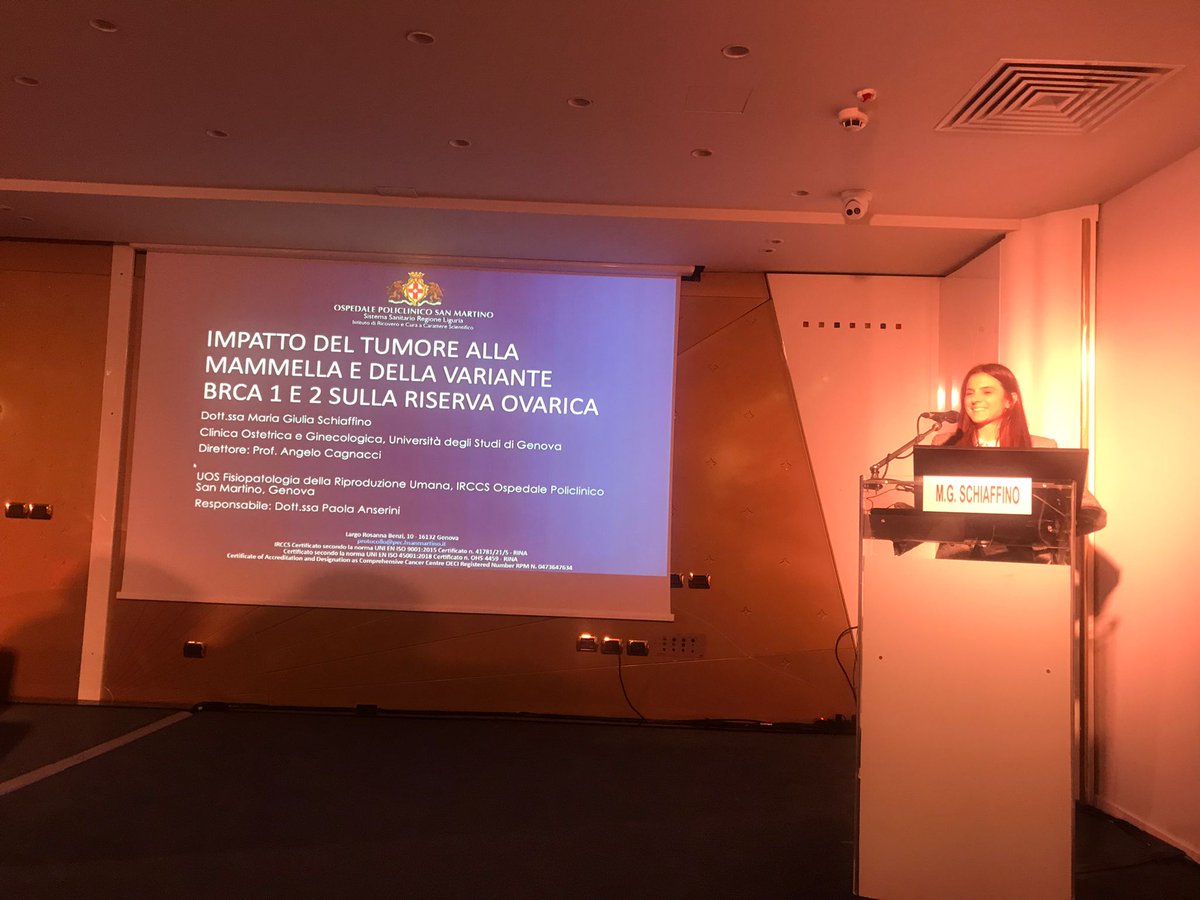 maclaudiaa's tweet photo. Here our Ob/Gyn residents, Irene, Ilaria and Maria Giulia, presenting their research at @Sifes_mr national meeting! Clinical work and research go hand in hand at @UniGenova @SanMartino_Ge 

I bet you will read again about these raising stars ✨🤩 https://t.co/3GNubHnNAs