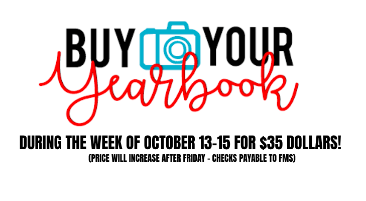 fmseaglepride's tweet photo. Make sure to buy your yearbook next week to get the special $35 price! Make checks payable to FMS. https://t.co/W7f1V5B90Y