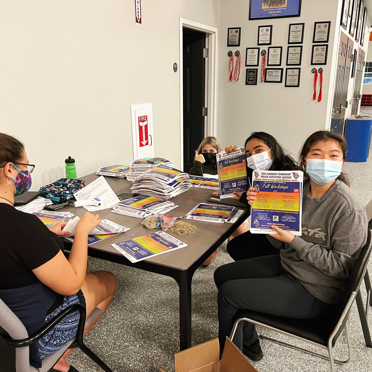 Prepping Flyers 📄🤖

Our business squad assisted on prepping EHT PAL STEM workshop flyers that will be sent to schools around our community! Interested in workshop? Let us know!

#robots #stem #omgrobots #ehtpal #workshop #enforcers #fun #ftc