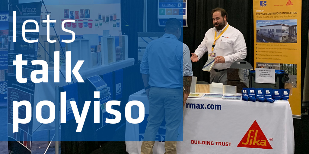 rmaxci's tweet photo. Day 2 @TXArchitects #TxA2021 Annual Design Expo &amp; having a blast! Stop by booth #128 and talk to one of our #buildingenvelope experts! #letstalkpolyiso https://t.co/Y5OqHLQqhI