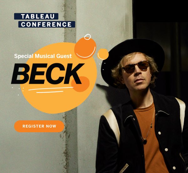 I never thought that when I was getting into ‘Soul Sucking Jerk’ on Mellow Gold that I would ever encounter <a href="/beck/">Beck</a> on a corporate wank-off. I’m a #Tableau chimp myself but, lord, this has thoroughly depressed me.