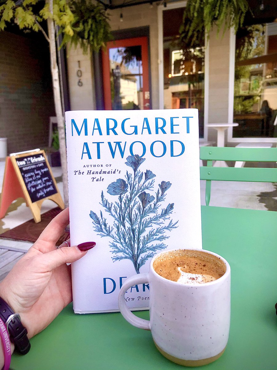 Dreamy morning sitting outside Two Friends bookstore and cafe with a new found love for poetry!
