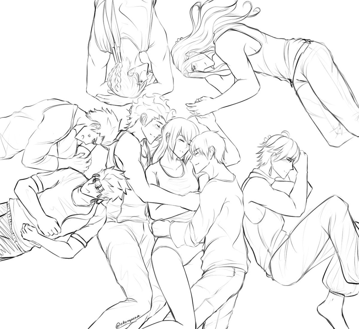 akampana1's tweet photo. Harem AU 
#fgo 
#saber https://t.co/wtudHjZC9r