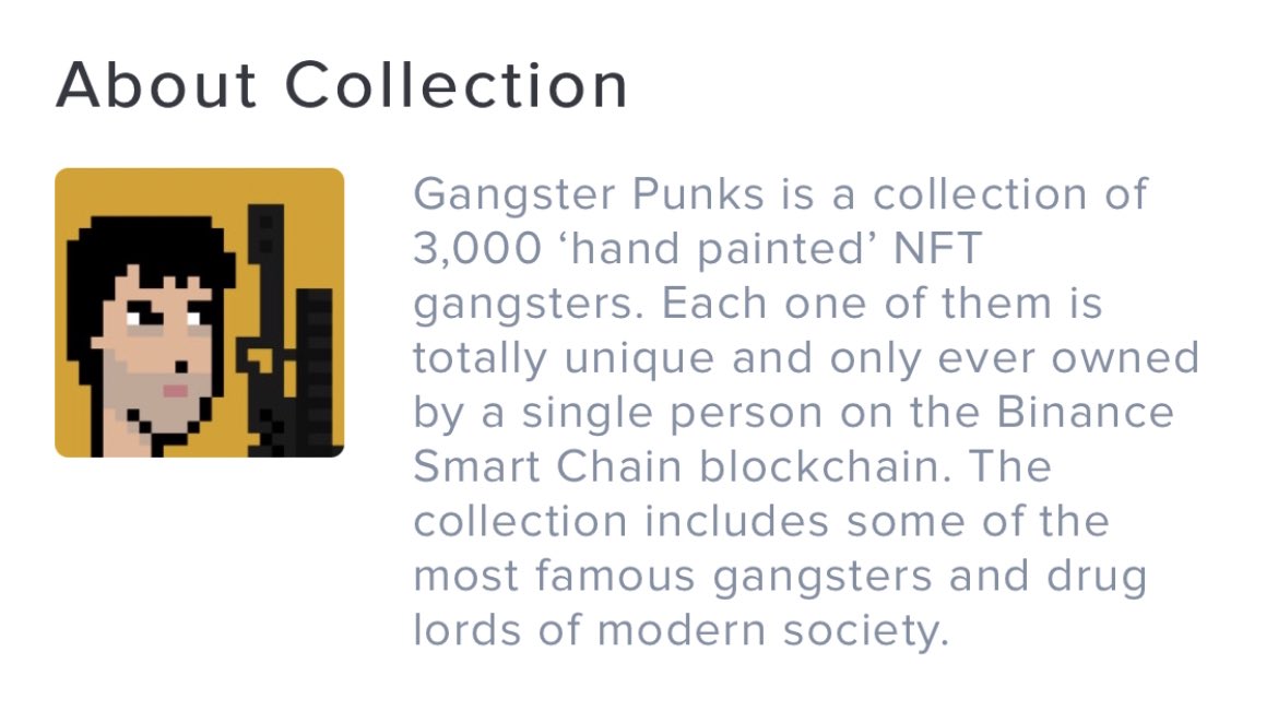 jaymmarte's tweet photo. I’m glad I found these NFT collection on the Binance Smart Chain #gangsterpunks I was lucky to mint 3 of them, now they’re fully minted 🔥 @GangsterPunks https://t.co/ABuOmEm2TM