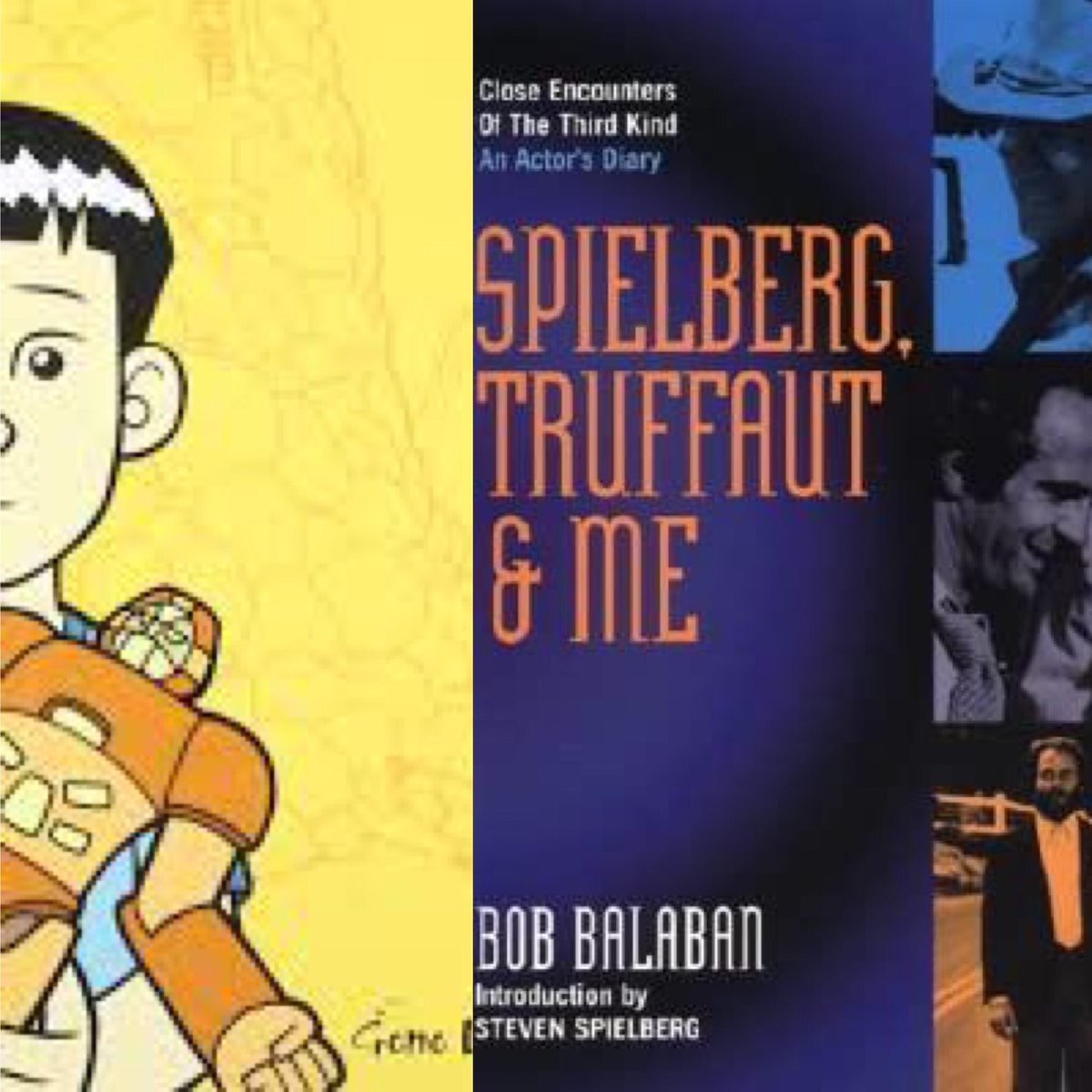 LitStack's tweet photo. In this week’s #Litstack recs @lauren_alwan looks at Spielberg, Truffaut, and Me: An Actor's Diary by @BobBalaban—a BTS look at filming #CE3K—&amp; @ArcticWren covers American Born Chinese by #GeneYang, soon to be a @disneyplus series✨
https://t.co/DCoaKjgcPs #fridayreads #comics https://t.co/W54xiOecfg