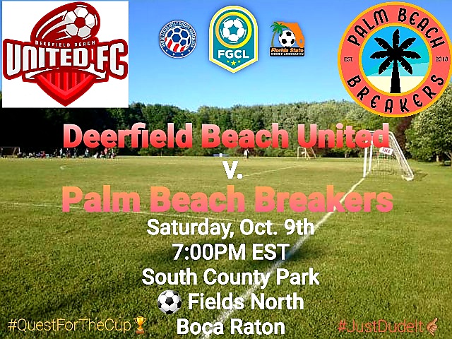 TheBreakersAFC's tweet photo. THE #QUESTFORTHECUP BEGINS!
Your #PalmBeachBreakers kick-off their @FGCLSoccer Season tomorrow evening against #DeerfieldBeachUnited
Match starts at 7:00PM at...
South County Regional Park
⚽️ Fields North
https://t.co/qdhjL1VKpT
COME JOIN US, AS WE #JUSTDUDEIT!
🤙🏼🤙🏾👊🏾👊🏼🌊🏄🏽♂️🌴🏖 https://t.co/JlagbBr8TN