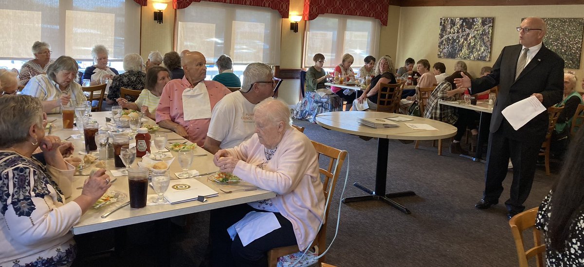 Nice to catch up in-person with our seniors today in Wareham. Our thanks to TRIAD members from Carver, Lakeville, Middleborough and Plympton for bringing your issues and concerns forward so we can continue to work together to protect your safety and the safety of our communities.