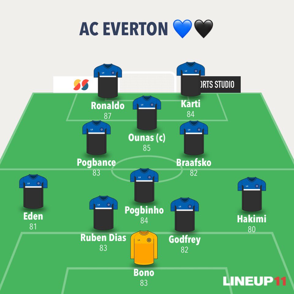 GriezmannRP's tweet photo. Voici la composition que j’ai choisi pour le match d’aujourd’hui face à @PalmeirasRP_ ! 

Match à 20h45 , @Ableg19 @wergowelSG et @yanis_PSG_ entreront en cours de jeu. 

#ComeOnEverton 💙🖤 https://t.co/dxyvliuEKg
