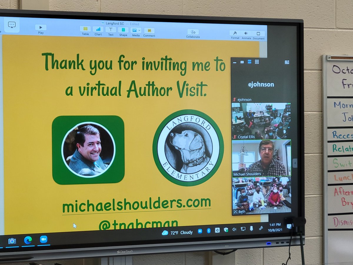 cgillammedia's tweet photo. 4th graders learned about researching and writing a non-fiction book with @TNABCMAN Michael Shoulders! @langfordlabs @RichlandTwo https://t.co/qlk7P0zCih