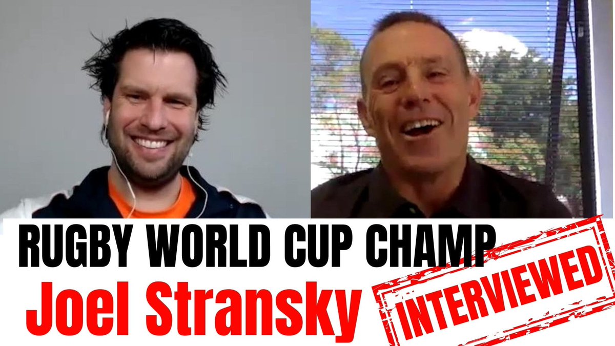 Joel Stransky <a href="/stranners/">Joel Stransky</a> ‘What you put in, is what you get out.’ youtu.be/5iCbOPk8v9s