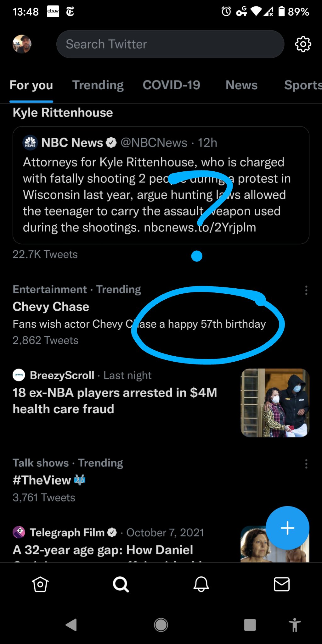 Why would fans be wishing Chevy Chase a happy 57th birthday when he\s 78? 