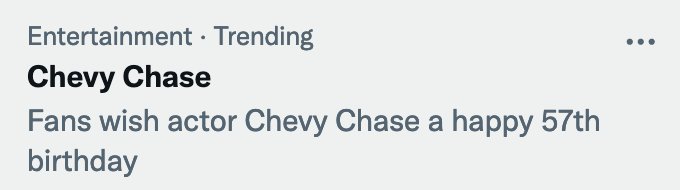 Is this the moose from Wally World wishing Chevy Chase a happy birthday? 