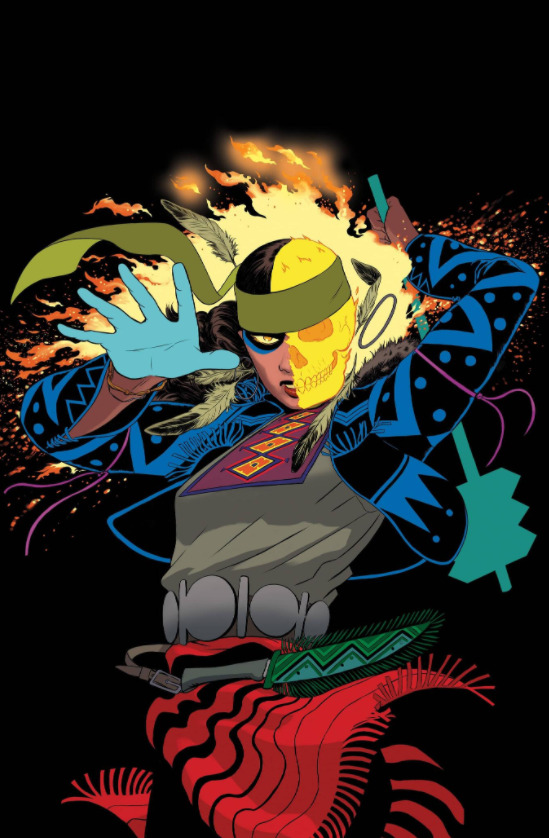 pauloap's tweet photo. Agora a Marvel transformou o Motoqueiro Fantasma em mulher

Ela se chama Kushala, é indígena e representa as minorias... foi revelada como a verdadeira detentora do posto e muito mais poderosa que o Johnny Blaze (o herói original)

Vai dar muito certo 👍

https://t.co/tYB5PQdDTF https://t.co/QASP8NiEXW