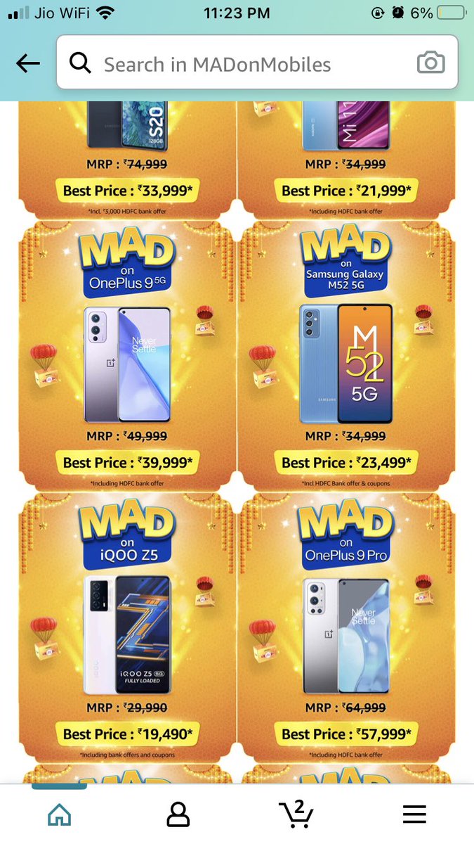 khp3285's tweet image. iQOOZ5 is the answer for today here is the screenshot @91mobiles @amazonIN  #AmazonMADDealsOnMobiles