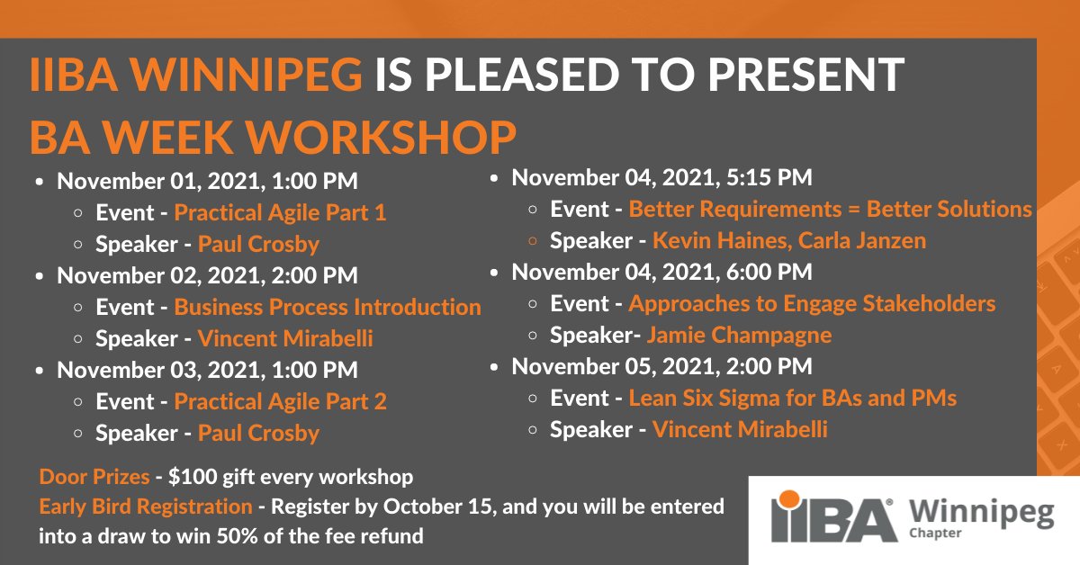 Winnipeg IIBA tweet media