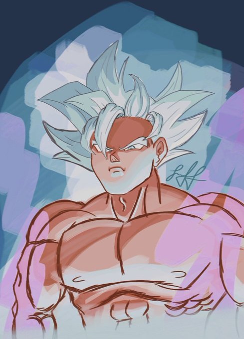 Black-X12 - Goku Ultra instinct -sign- Manga panel (anime coloring)  #dragonballsuper #ultrainstinct #fanart