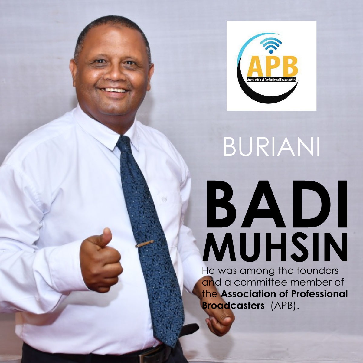 apbkenya's tweet photo. We the entire APB fraternity are in great shock and disbelief at the sudden demise of our own Badi Muhsin.He was among the founders and a committee member of APB. May God comfort his loved ones during this very difficult time.Inna Lillahi wa inna ilayhi raji'un. 🙏 https://t.co/kv9NFl0ugP