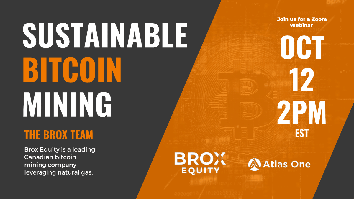 atlasonedigital's tweet photo. The clock is ticking. Just 4 more days until our webinar about sustainable Bitcoin mining takes place.
 
Register now to secure your spot: https://t.co/zQb3olBU1k
 
#atlasone #sustainability #bitcoin #mining #blockchain https://t.co/1RHCkvzj81