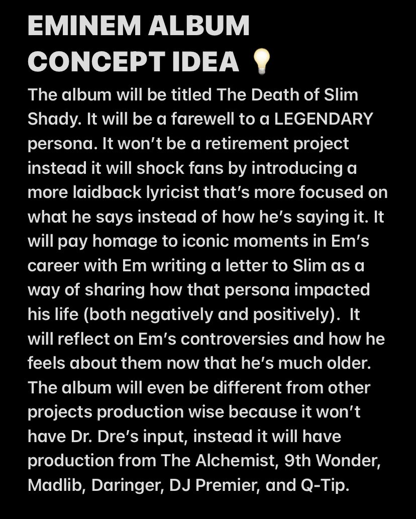 I came up with an idea that I think will be great for Eminem’s next project. What do you guys think?