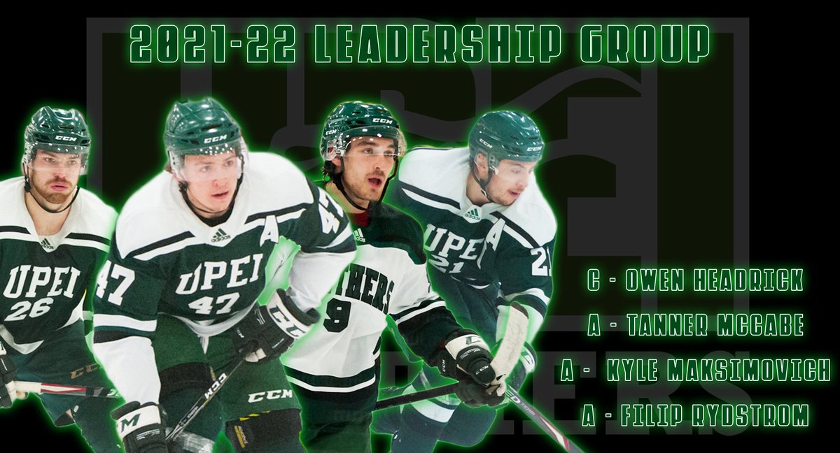 Here is your 2021-22 leadership group!

<a href="/AUS_SUA/">Atlantic University Sport</a> All-Star and <a href="/USPORTSca/">U SPORTS</a> All-Canadian Owen Headrick earned the coveted "C".

#GoPanthersGo | #MakeItHappen | #BleedGreen