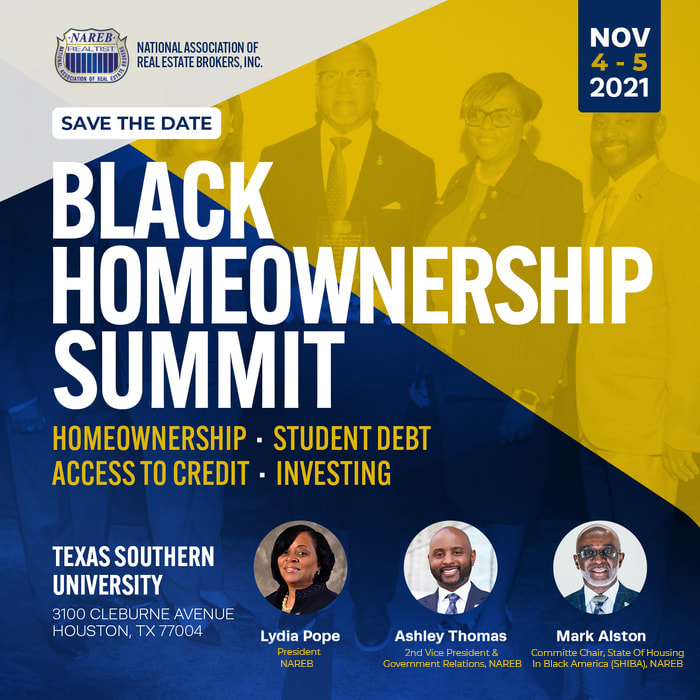 REALTIST_NAREB's tweet photo. #RealtistNation, #SAVETHEDATE for the #BLACK #HOMEOWNERSHIP #SUMMIT happening on Nov 4-5 in #Texas at the Texas Southern University. Topics will include#Homeownership, #StudentDebt, Access to #Credit and #Investing. #NAREB #BlackHomeownership https://t.co/iFnrxcE32P