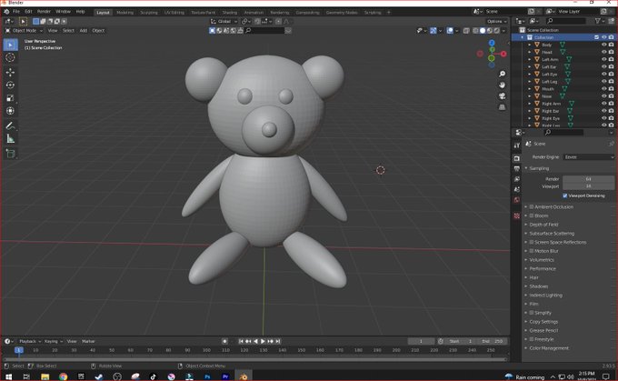 The Result. #gamedev #3dmodeling #Blender https://t.co/5w2uiBvfK2<a href="/tag/gamedev"class="tags">#gamedev</a><a href="/tag/3dmodeling"class="tags">#3dmodeling</a><a href="/tag/blender"class="tags">#Blender</a>