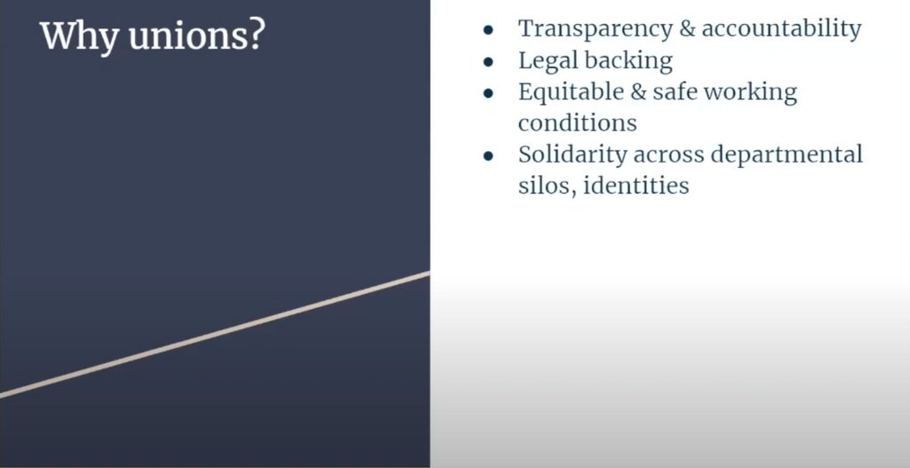 MuseumsandRace's tweet photo. "Working towards a union helped break down silos. . . 'actually talking to people' strengthened connections and built solidarity across. . . difference, especially race." - #AmandaTobin, Museum Unions - Organizing Workshop #CollectiveLiberation https://t.co/44PxGP0yWn https://t.co/z0hzTIQKvR