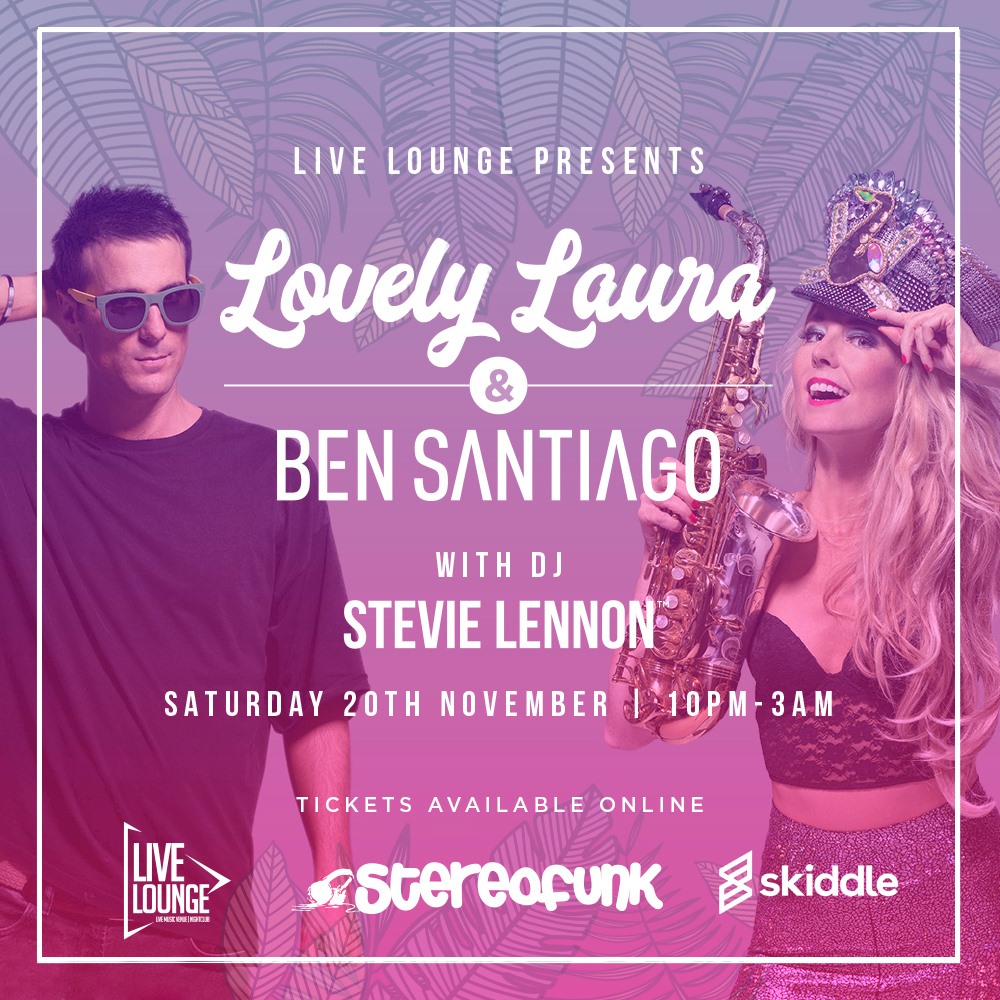 The night of the year is coming!! <a href="/lovelylaurasax/">Lovely Laura</a> @ <a href="/bensantiago/">Ben Santiago</a> at Live Lounge!! 💥