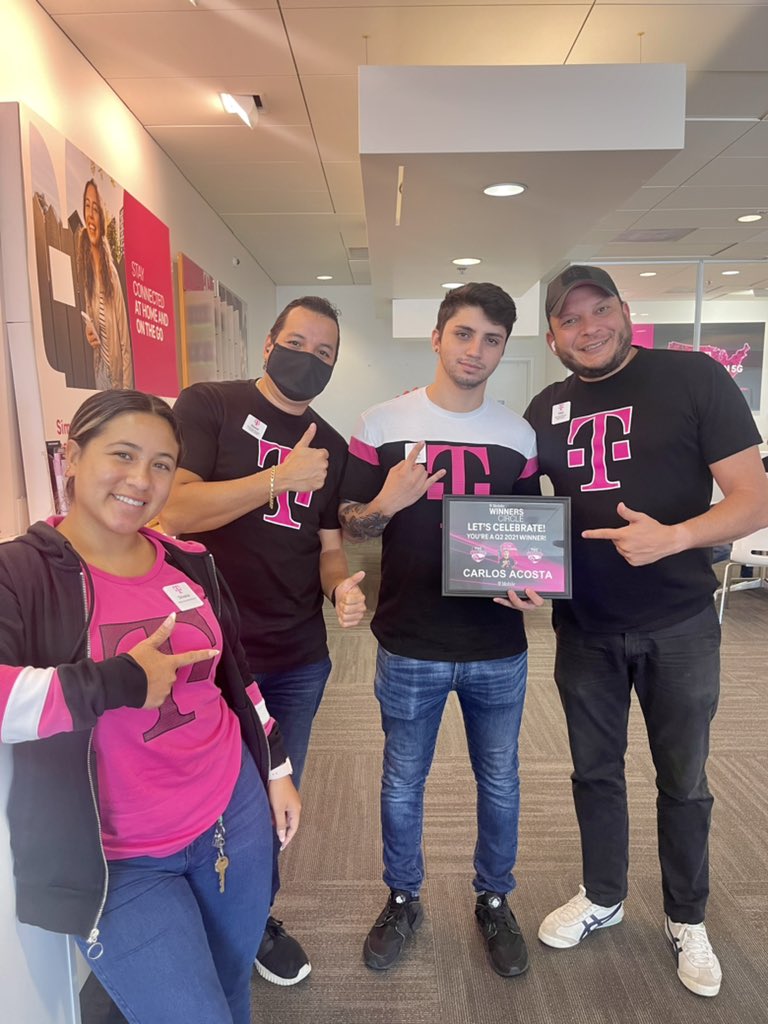 Amazing Job Carlos for your Winner Circle in Q2 representing 4SFM Team, your hard work and consistency is key of your well deserved success!!! #TMobile #winnercircle #PBS #BeMagenta <a href="/RyanShiell/">Ryan</a> <a href="/em_martinez9/">Em Martinez</a>