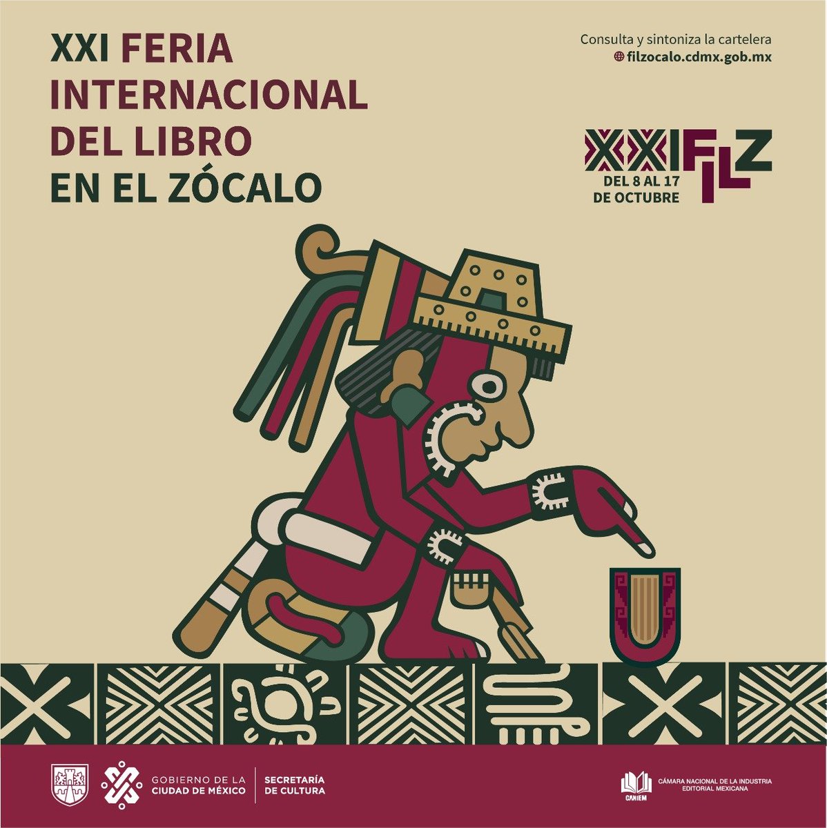 👀 Ven al Zócalo y disfruta de la XXI Feria Internacional del Libro 📚.

Disfruta de eventos, presentaciones y busca aquel título que siempre quisiste tener. 📕

Consulta más información en: filzocalo.cdmx.gob.mx

#FILZócalo2021