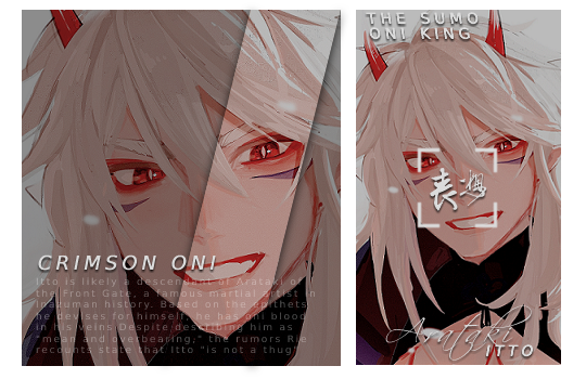 ㅤㅤ ㅤ 
 ❪❪ 一斗 ❫❫  —  👹  ⸝⸝  𝙲𝚁𝙸𝙼𝚂𝙾𝙽 𝙾𝙽𝙸
┅━━━          ⦂     𝒯𝖍𝖊 𝒮𝖚𝖒𝖔 𝒪𝖓𝖎 𝒦𝖎𝖓𝖌
 ،،  𝑫𝗈𝗇'𝗍 𝗒𝗈𝗎 𝖽𝖺𝗋𝖾  𝓭𝑖𝑒  𝗈𝗇 𝗍𝗁𝖾  𝕓𝔞𝔱𝔱𝔩𝔢𝔣𝔦𝔢𝔩, 
𝕂𝐔𝐉𝐎𝐔 𝕋𝐄𝐍𝐆𝐔 ! 𝖸𝗈𝗎 𝗌𝗍𝗂𝗅𝗅  𝓸𝑤𝑒 𝓶𝑒  𝖺  𝕕𝔲𝔢𝔩 !  ⸗
ㅤㅤ ㅤ