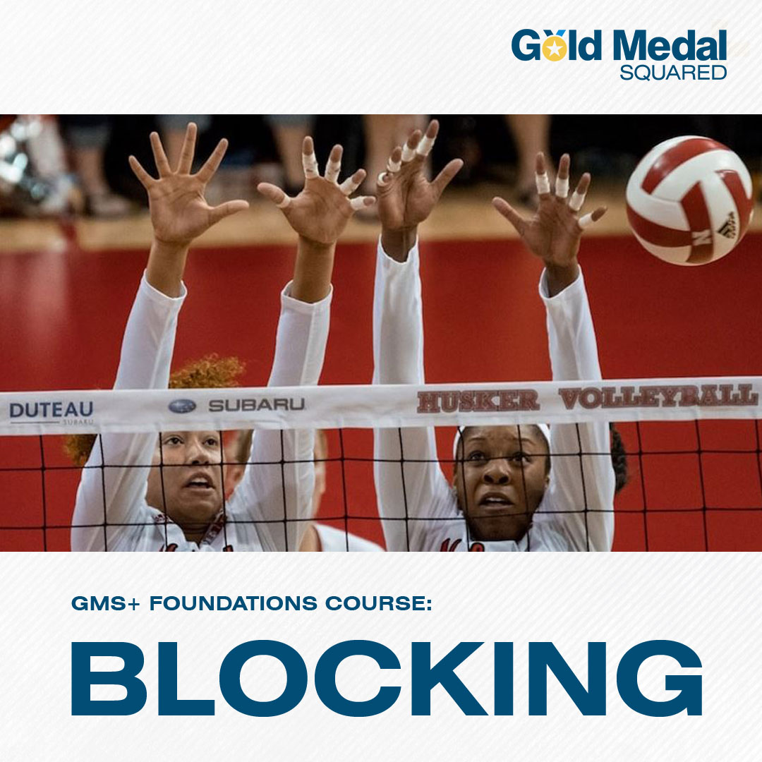 GMSvolleyball's tweet photo. Do you want to improve your team's volleyball blocking percentage? Get more wins by taking the GMS+ 13-lesson blocking course.  Get your free GMS+ trial at https://t.co/fx08jguFUY

#GoldMedalSquared #VolleyballTraining #VolleyballBlocking #VolleyballEducation #GMSPlus https://t.co/IM9c5hReQ3