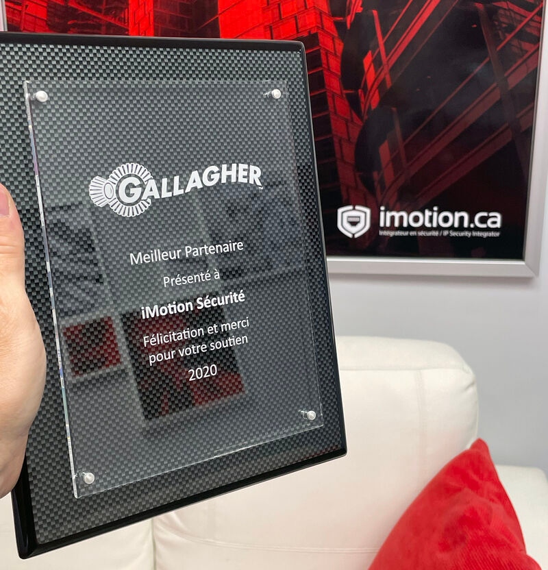 imotionsecurity's tweet image. Nous sommes heureux d’annoncer que iMotion Sécurité, s&apos;est vu remettre l’honneur du meilleur partenaire Gallagher 2020 pour l’Est du Canada. 
Félicitations à toute l’équipe iMotion!