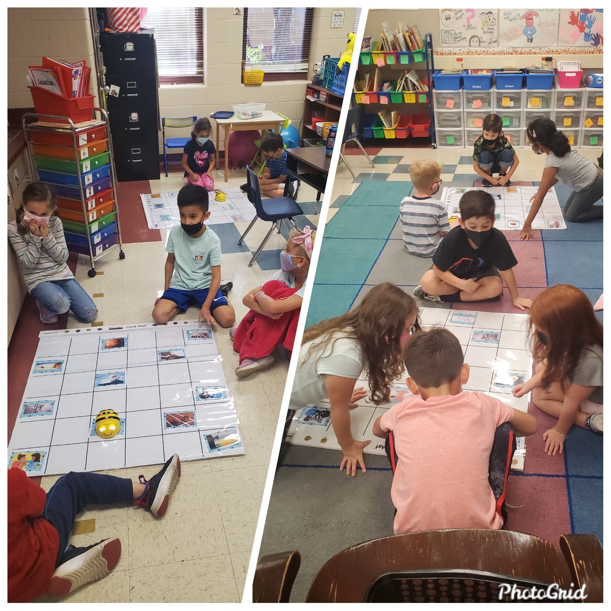 JessicaFey5's tweet photo. Robotics Friday is back!! Reviewing parts of our conceptual unit: empathy and persistence. These terms are no longer hard for these 1st graders! @SMetcalfe1 @CivilAirPatrol @graciemespinoz4 @NISDLeonSprings #makelearningfun #getyourstemkitnow https://t.co/s2mqMiksY2