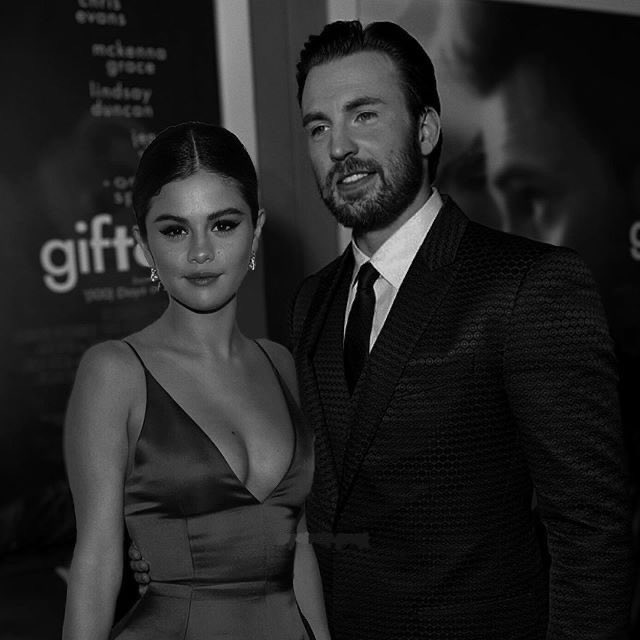  Chris Evans and selena gomez