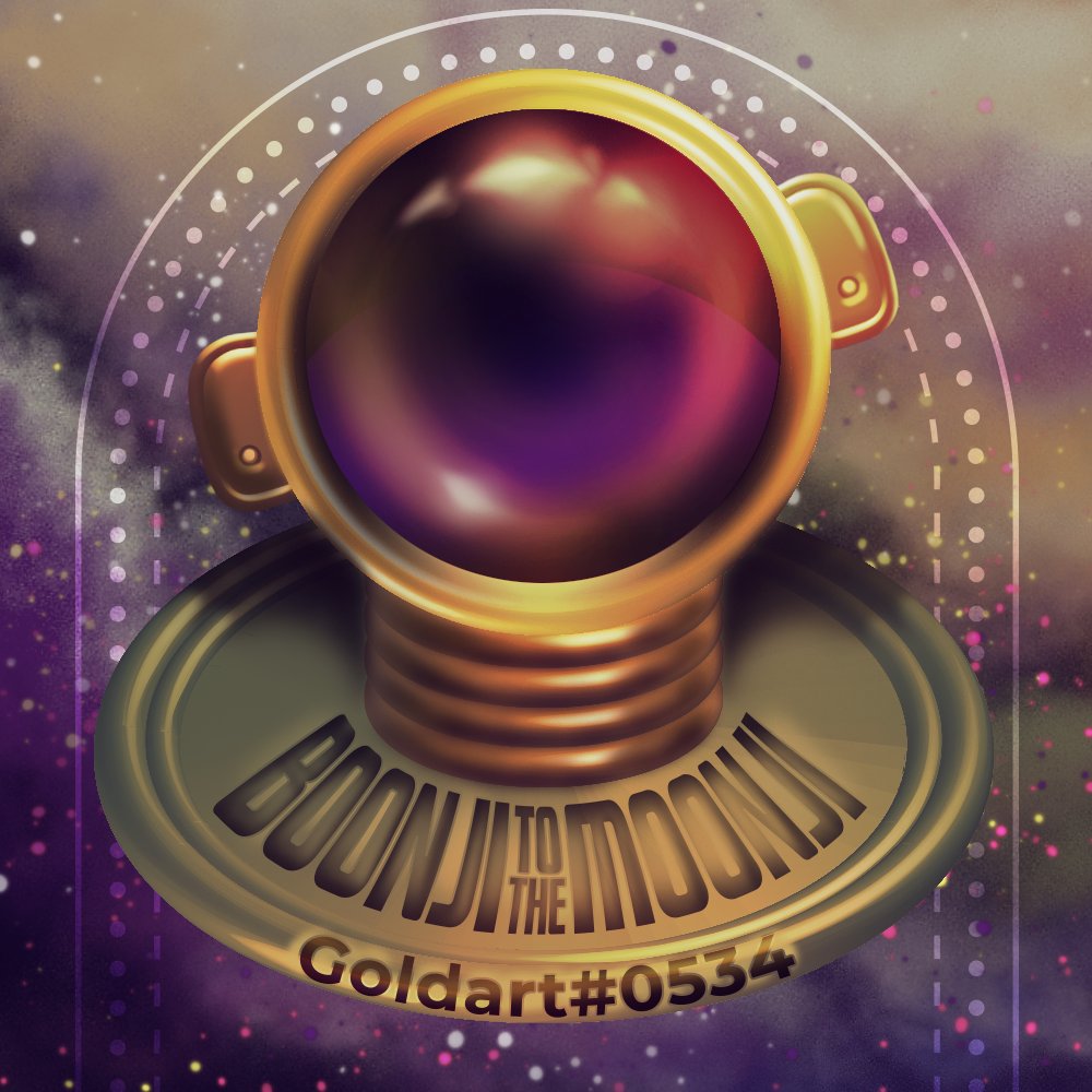 brycaoile's tweet photo. Here's an astronaut artwork I made for 
@BoonjiProject
I hope I can get into the whitelist!
Discord: Goldart#0534
#BoonjiProject https://t.co/NXMhD08Xqj