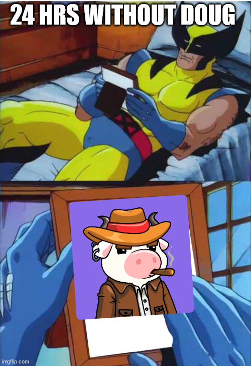 OrcaMini's tweet photo. When Snoop Doug doesn't show his face for 24 hours and the discord loses its mind.  @HolyCowsNFT   #HolyCowsNFT #MOOfam #MOOvement #HolyCowsMemes #NFTs https://t.co/S6lCtaSJmY
