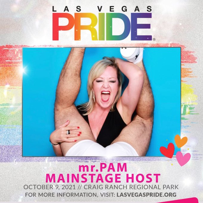 Come play with me! I’m hosting the main stage 🎤 VEGAS PRIDE! 🌈 Saturday oct 9 - 5:30-9:30pm @PRIDELasVegas