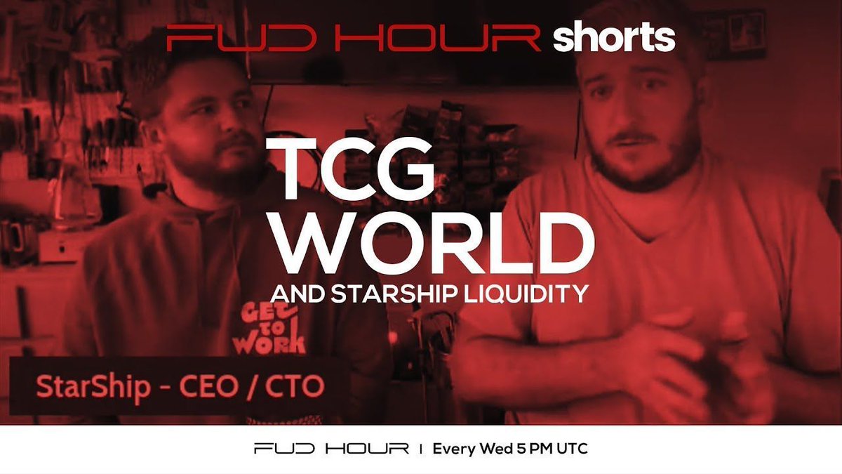 fudhour's tweet photo. Why is the @OfficialTCGCoin partnership so important? Check the video link below. 
👇👇
https://t.co/Gk0NbGBGWE

Subscribe to FUD Hour on YouTube 👉 https://t.co/JtTBUvU9ik

#fudhour #deploystarship #Crypto #cryptocurrency #cryptotrading #tcg #starbasewallet #Metaverse #NFTGames https://t.co/iDhMBmVnM5