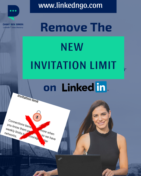 danitbensimon's tweet photo. The new limits new invitations limit on LinkedIn - sucks

But,
When the going gets tough,
the tough get going.

This solution can get you to the previous state of 50 invitations a day and more. 

https://t.co/5T5V0qpC2O https://t.co/UHmDwx39hN