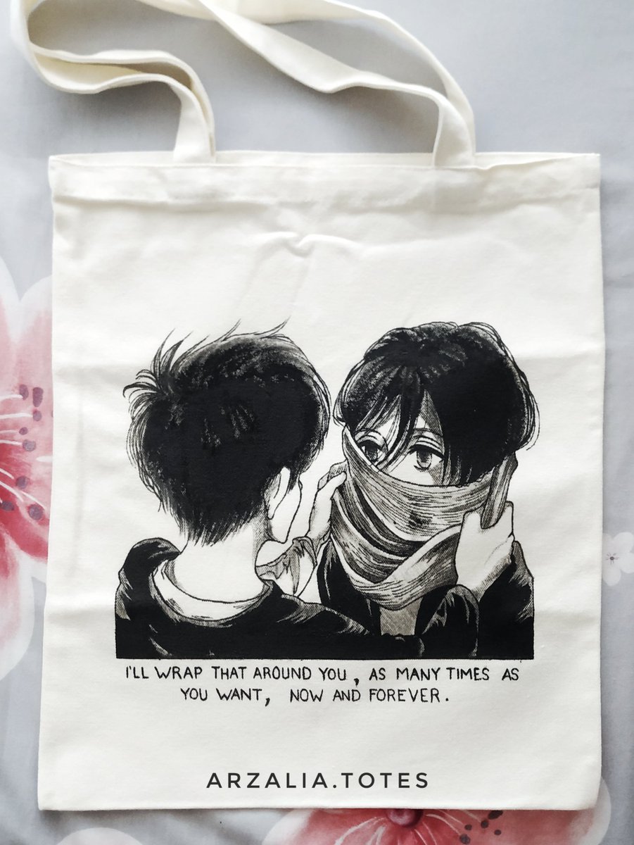 arzaliaart's tweet photo. 2 recent hand-drawn totebag commissions. 💕

#attackontitan #freefinalstroke #eren #mikasa #makototachibana #animecustom #animetotebag #arttwt https://t.co/Br27x0FcMS