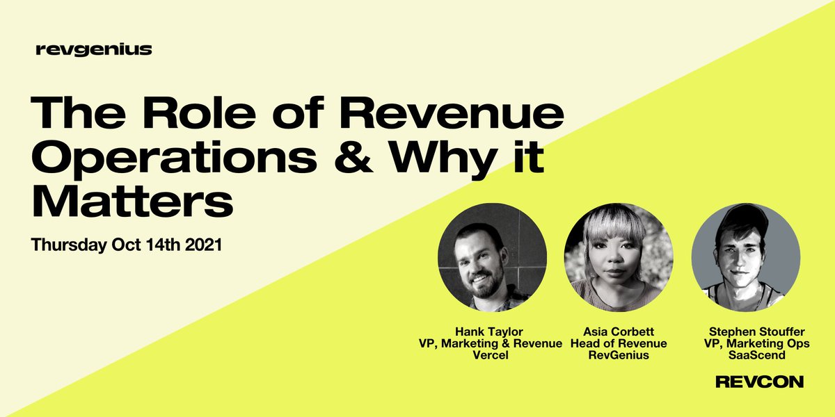 How does the #RevOps role function within an organization? 

Find out from Stephen Stouffer <a href="/Marketing_Nurd/">Stephen</a>, <a href="/theHankTaylor/">Hank Taylor</a>, and Asia Corbett as they share their insights on this <a href="/tray/">tray.ai</a> panel at #RevCon with <a href="/joinrevgenius/">RevGenius</a>. revgenius.com/revcon/?sfdc_c…