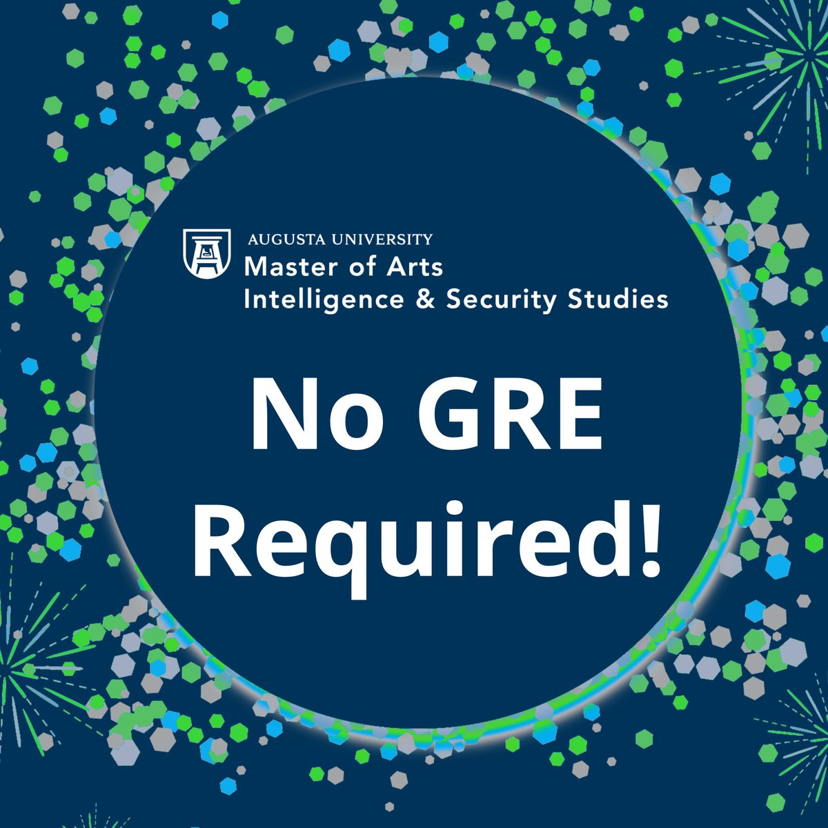 AUG_MAISS's tweet photo. We don't have a GRE requirement and we work closely with each student to develop an individualized learning plan that best accommodates their schedule!
Don't miss out on a chance to earn your @AUG_MAISS!
https://t.co/MkBuda12j0
#gradschool #intelligence #nogre #gre https://t.co/3nKSpQsp8z